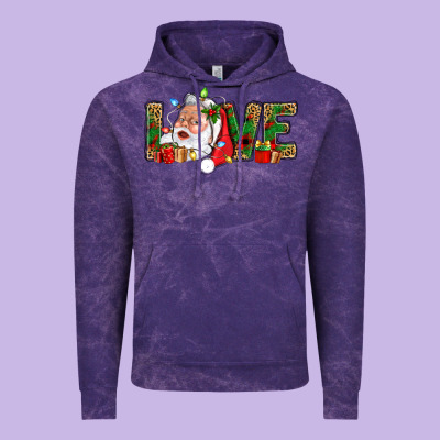 Love And Santa With Gift Boxes Vintage Hoodie Designed By Bundleandbundleshop