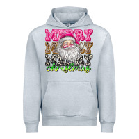 Heather Grey merry merry merry christmas Urban Hoodie - CowhideDigitalArt