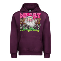 Mauve Wine merry merry merry christmas Urban Hoodie - CowhideDigitalArt
