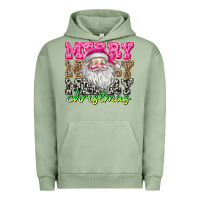 Pigment Oil Green merry merry merry christmas Urban Hoodie - CowhideDigitalArt