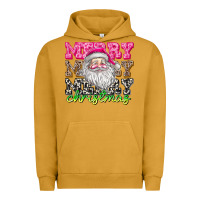 Pigment Peanut Butter merry merry merry christmas Urban Hoodie - CowhideDigitalArt