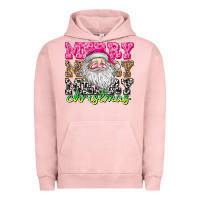 Pigment Salmon merry merry merry christmas Urban Hoodie - CowhideDigitalArt