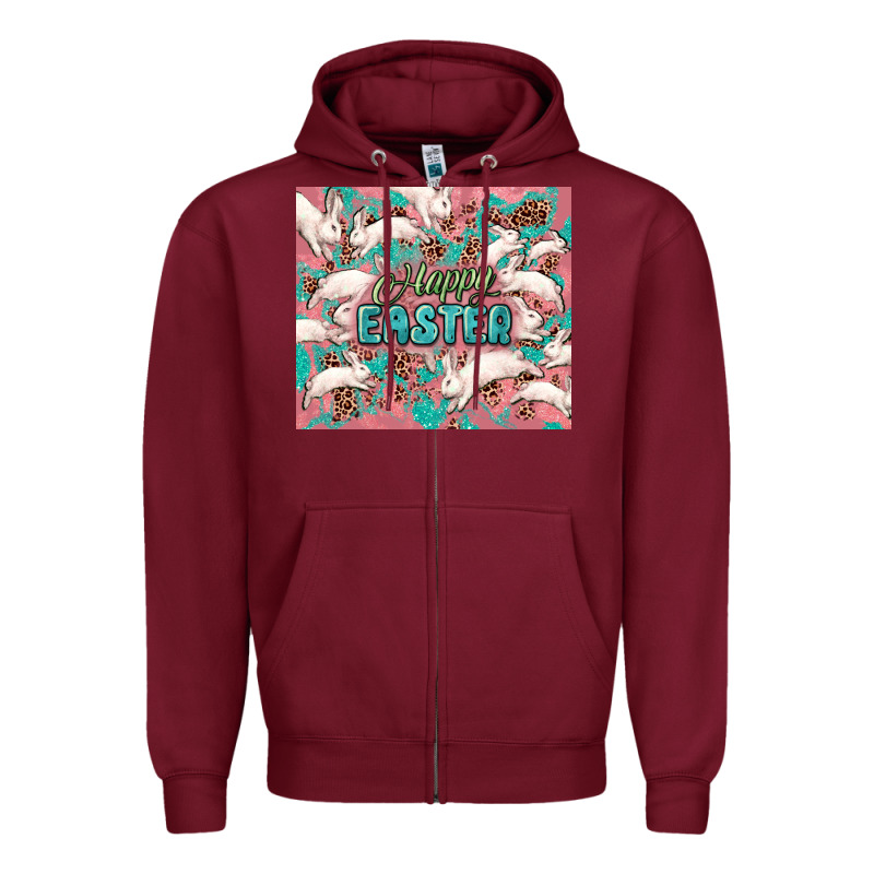 Easter Bunny  Tumbler Easter Day Zipper Hoodie by HowdyJamesFarm | Teevron
