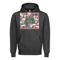 Charcoal Heather Easter Bunny  tumbler Easter Day Zipper Hoodie - HowdyJamesFarm