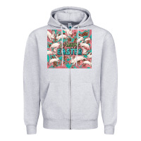 Heather Grey Easter Bunny  tumbler Easter Day Zipper Hoodie - HowdyJamesFarm