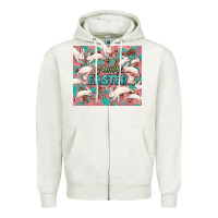 Oatmeal Heather Easter Bunny  tumbler Easter Day Zipper Hoodie - HowdyJamesFarm