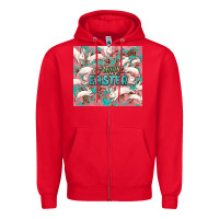 Red Easter Bunny  tumbler Easter Day Zipper Hoodie - HowdyJamesFarm