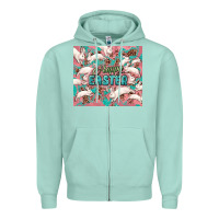Seafoam Easter Bunny  tumbler Easter Day Zipper Hoodie - HowdyJamesFarm