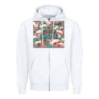 White Easter Bunny  tumbler Easter Day Zipper Hoodie - HowdyJamesFarm