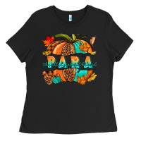 Black para pumpkin Ladies Tee - NancyCooperArtShop