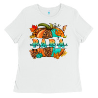 White para pumpkin Ladies Tee - NancyCooperArtShop