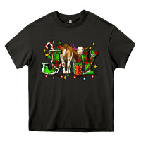 Asphalt joy with baby cow and christmas gifts mistletoe Heavy Core Tee - AdoDesignShop