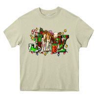 Mossy joy with baby cow and christmas gifts mistletoe Heavy Core Tee - AdoDesignShop