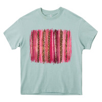 Arona valentines day leopard glitter brushstroke Heavy Core Tee - Jasminsmagicworld