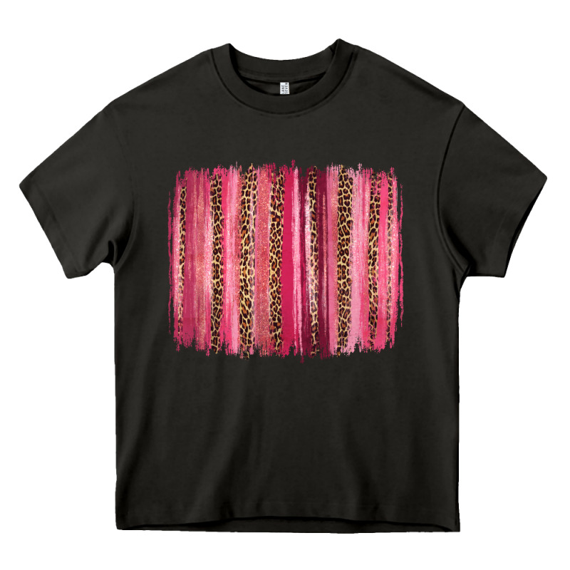 Valentines Day Leopard Glitter Brushstroke Heavy Core Tee by Jasminsmagicworld | Teevron