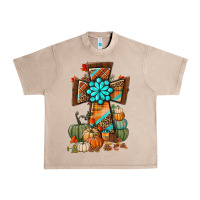 French Oak fall cross Urban Heavy Tee - BundleAndBundleShop