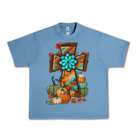 Pebble Blue fall cross Urban Heavy Tee - BundleAndBundleShop