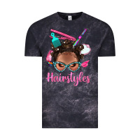 Cloud Black Afro Bantu Knots Hairstyles Messy Bun With Clasp Bbs Vintage Tee - BundleAndBundleShop