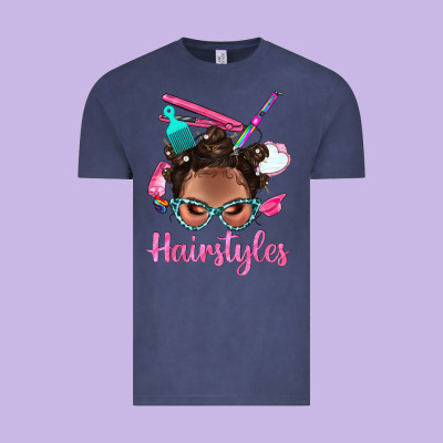 Afro Bantu Knots Hairstyles Messy Bun With Clasp Bbs Vintage Tee Designed By Bundleandbundleshop