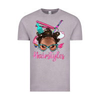 Vintage Zinc Afro Bantu Knots Hairstyles Messy Bun With Clasp Bbs Vintage Tee - BundleAndBundleShop