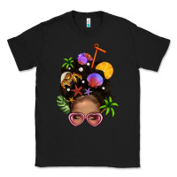 Black Beach Hair Afro Messy Bun Bbs Classic Tee - BundleAndBundleShop
