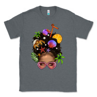 Charcoal Heather Beach Hair Afro Messy Bun Bbs Classic Tee - BundleAndBundleShop