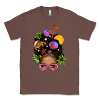 Chestnut Beach Hair Afro Messy Bun Bbs Classic Tee - BundleAndBundleShop