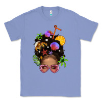 Colony Blue Beach Hair Afro Messy Bun Bbs Classic Tee - BundleAndBundleShop