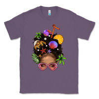 Beach Hair Afro Messy Bun Bbs Classic Tee | Teevron