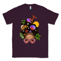 Plum Beach Hair Afro Messy Bun Bbs Classic Tee - BundleAndBundleShop