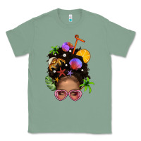 Sage Beach Hair Afro Messy Bun Bbs Classic Tee - BundleAndBundleShop