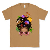 Toasted Coconut Beach Hair Afro Messy Bun Bbs Classic Tee - BundleAndBundleShop