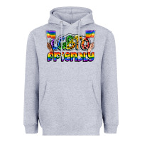 Heather Grey lgbtq friendly pride Heavyweight Hoodie - FaDigitalArtStudio