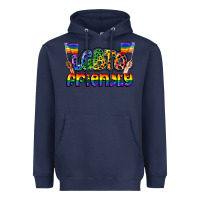 Navy lgbtq friendly pride Heavyweight Hoodie - FaDigitalArtStudio