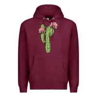Burgundy cactus 4 Premium Hoodie - JahusDesignShop