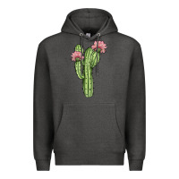 Charcoal Heather cactus 4 Premium Hoodie - JahusDesignShop