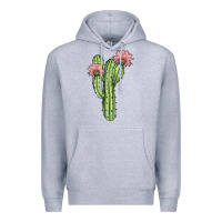 Heather Grey cactus 4 Premium Hoodie - JahusDesignShop