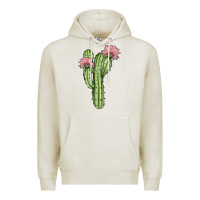 Oatmeal Heather cactus 4 Premium Hoodie - JahusDesignShop