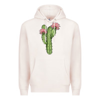 Pale Pink cactus 4 Premium Hoodie - JahusDesignShop