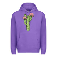 Purple cactus 4 Premium Hoodie - JahusDesignShop