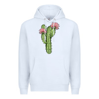 White cactus 4 Premium Hoodie - JahusDesignShop