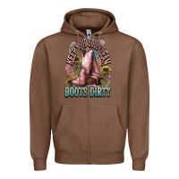 Chestnut Keep your soul clean boots dirty Cowboy western Zipper Hoodie - HowdyJamesFarm