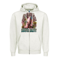 Oatmeal Heather Keep your soul clean boots dirty Cowboy western Zipper Hoodie - HowdyJamesFarm
