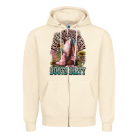 Sandshell Keep your soul clean boots dirty Cowboy western Zipper Hoodie - HowdyJamesFarm