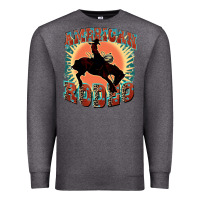 Charcoal Heather American rodeo Premium Sweatshirt - FaDigitalArtStudio