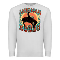 Dove Grey American rodeo Premium Sweatshirt - FaDigitalArtStudio