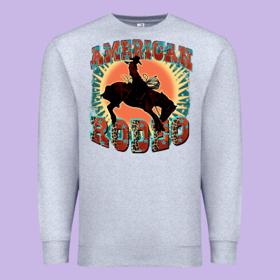 American Rodeo Premium Sweatshirt Designed By Fadigitalartstudio