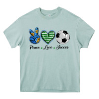 Arona peace love soccer Heavy Core Tee - BarkalooDesign