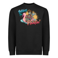 Black Bitches be floatin' skeleton summer Heavyweight Sweatshirt - NancyCooperArtShop