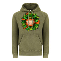 Vintage Olive St. Patricks Sunflower With Dwarf Vintage Hoodie - BundleAndBundleShop